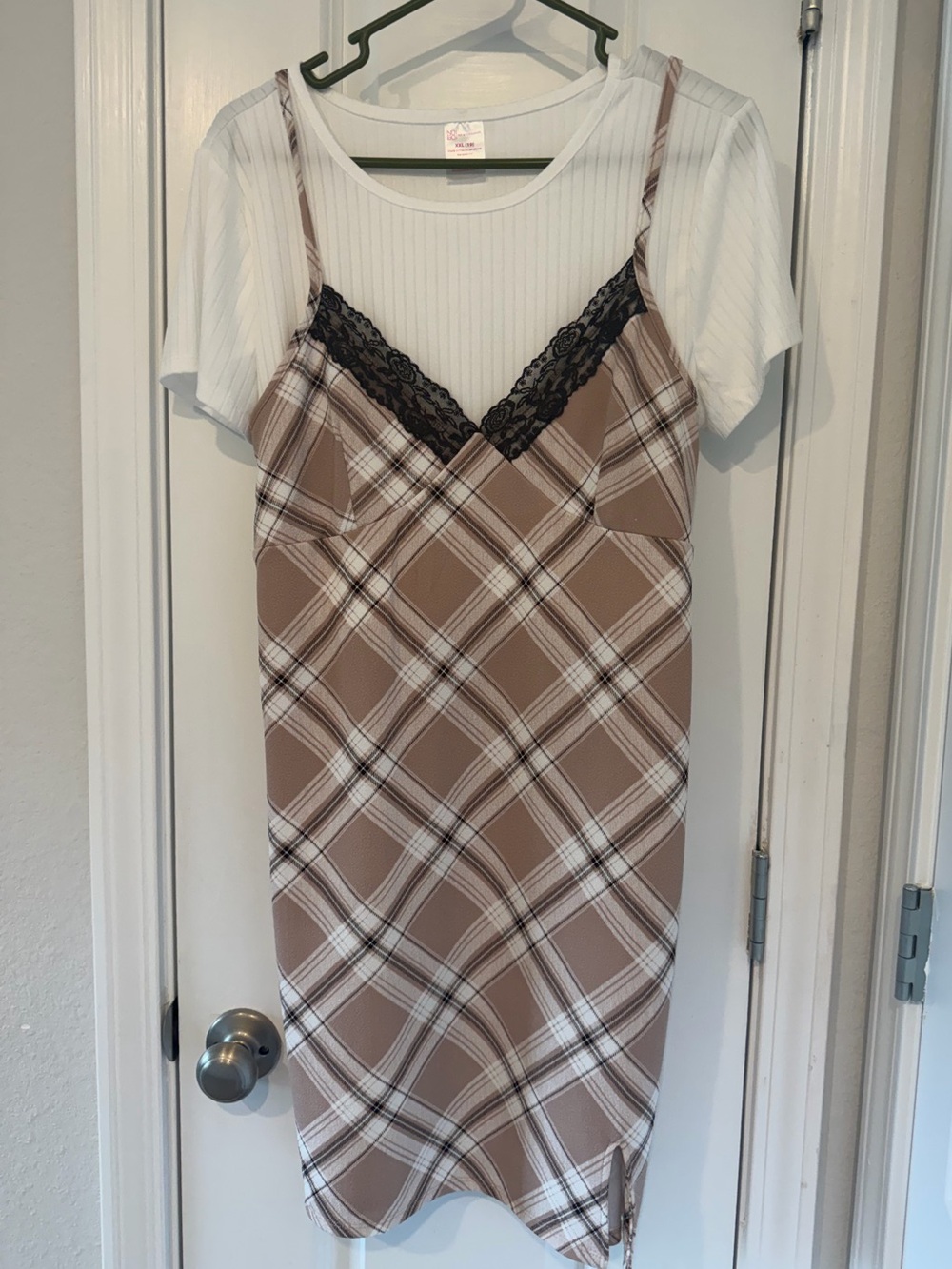 No Boundaries Plaid Dress